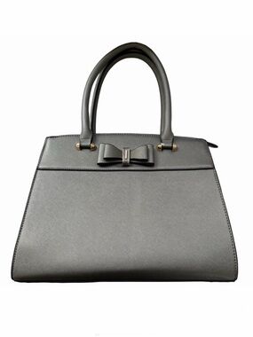 LJOSEIND Designer Handbag Tote Pewter Silver Large Crossbody Shoulder Bag NWOT